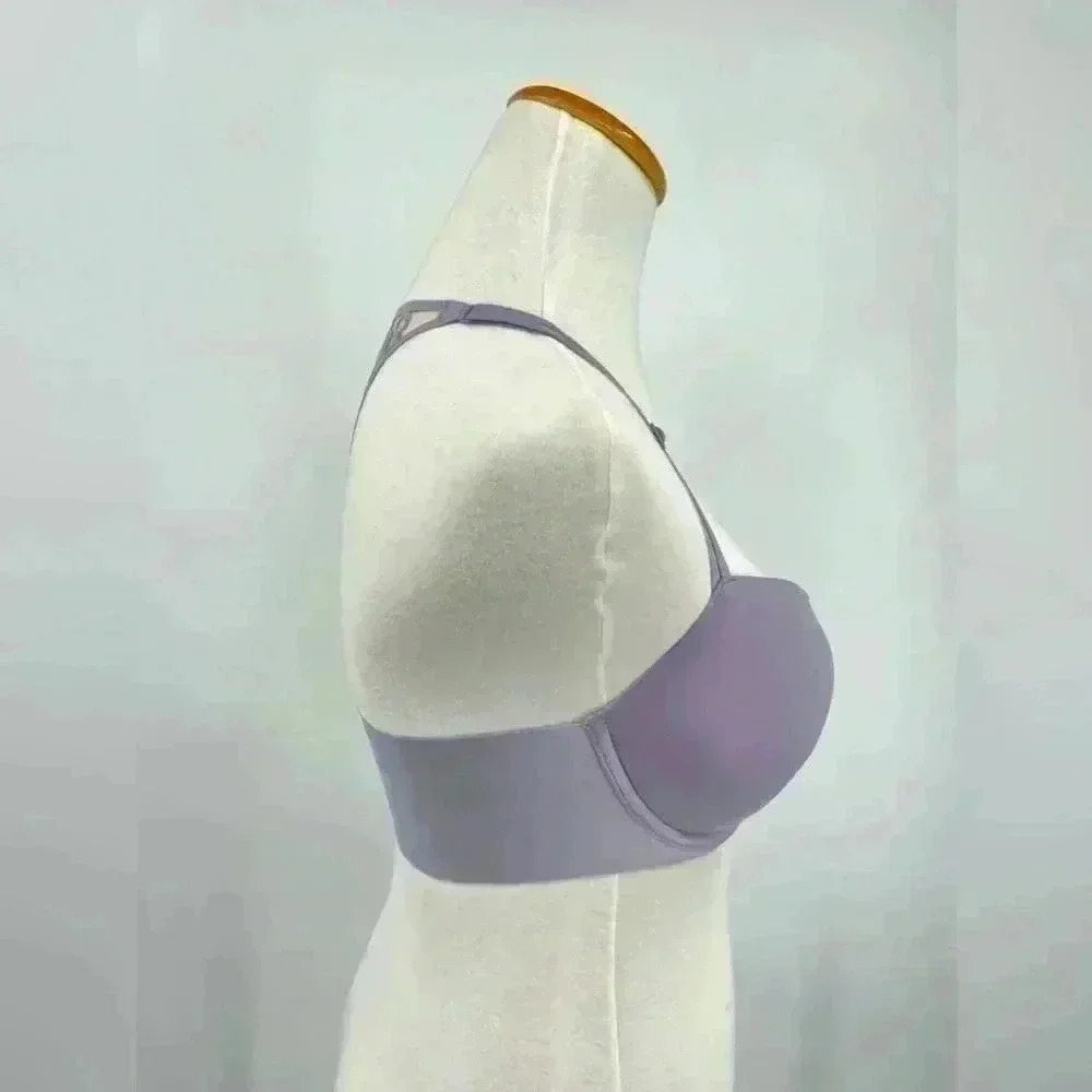 BNWT Victoria's Secret Racerback Plunge Mauve Bra 32DD - Picture 6 of 8